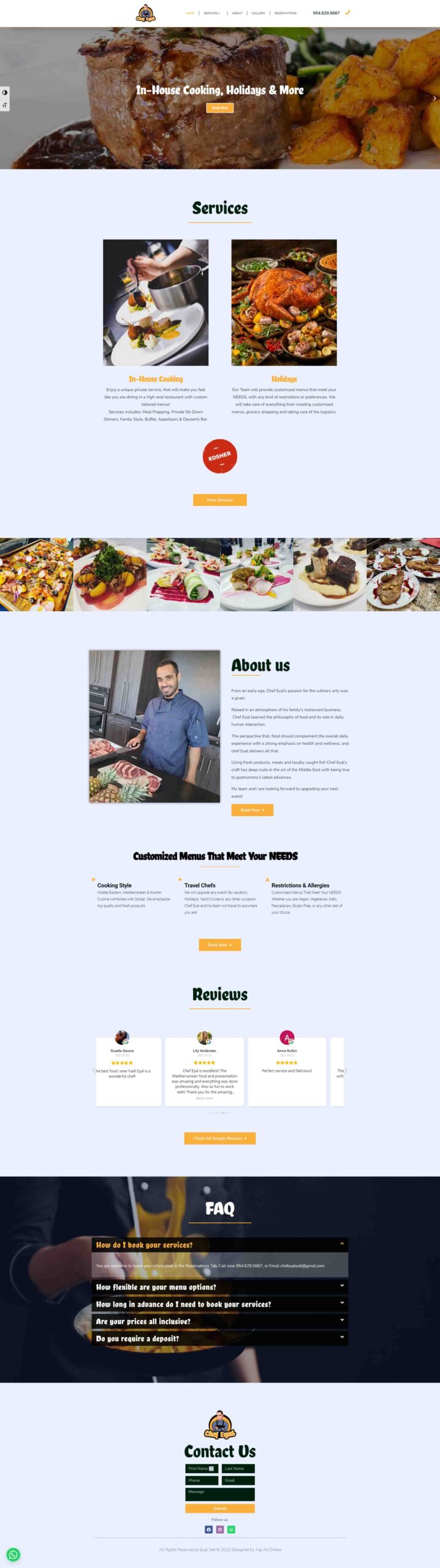 restaurant-chef-website design-904-572-2959-San Francisco, California- Oakland, Emeryville, Berkeley