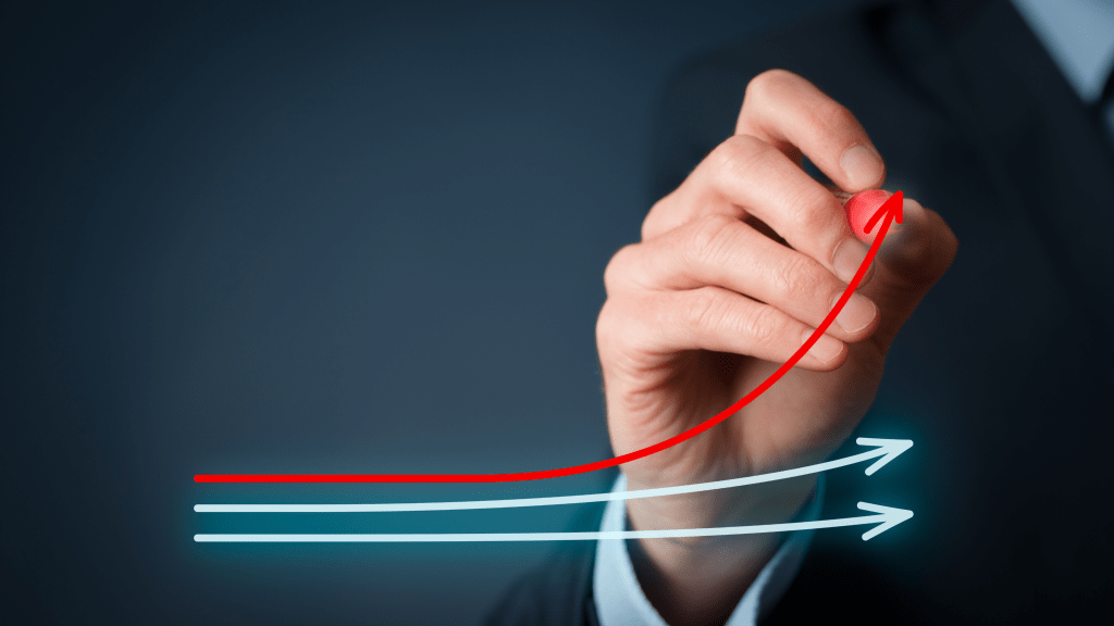sales growth arrow