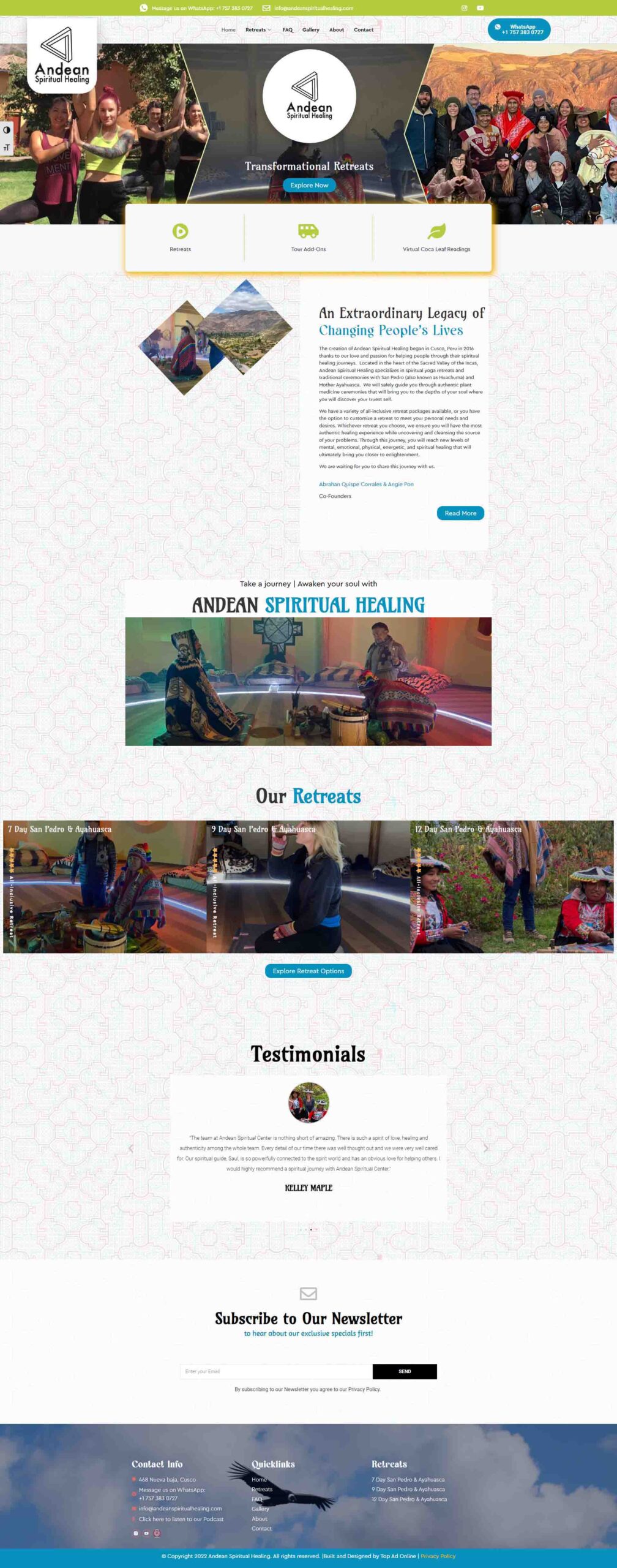 retreat-center-website-design