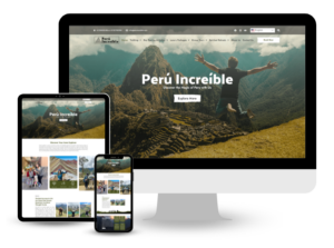 peru increible tourist company website design