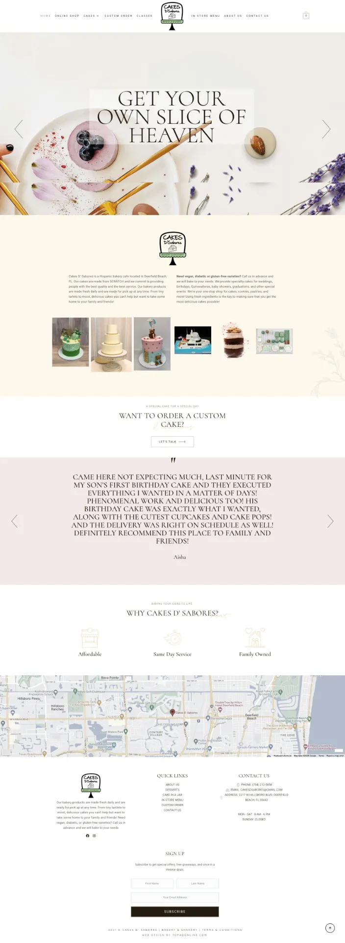 Bakery eCommerce Website Design