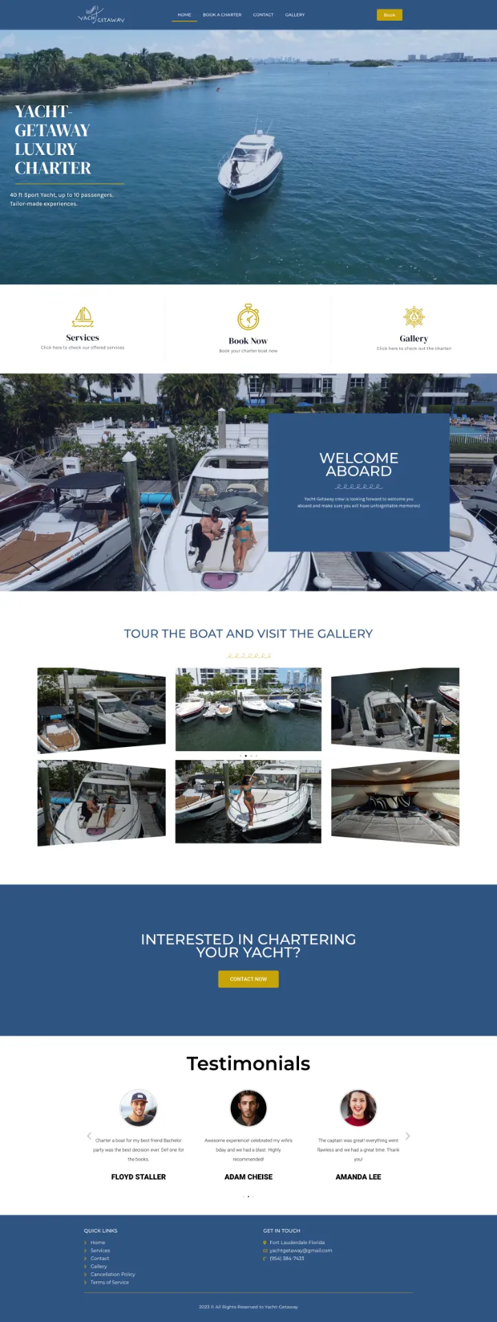Charter-Yacht-website-design-Miami-Florida